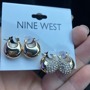 NINE WEST CHUNKY HOOPS